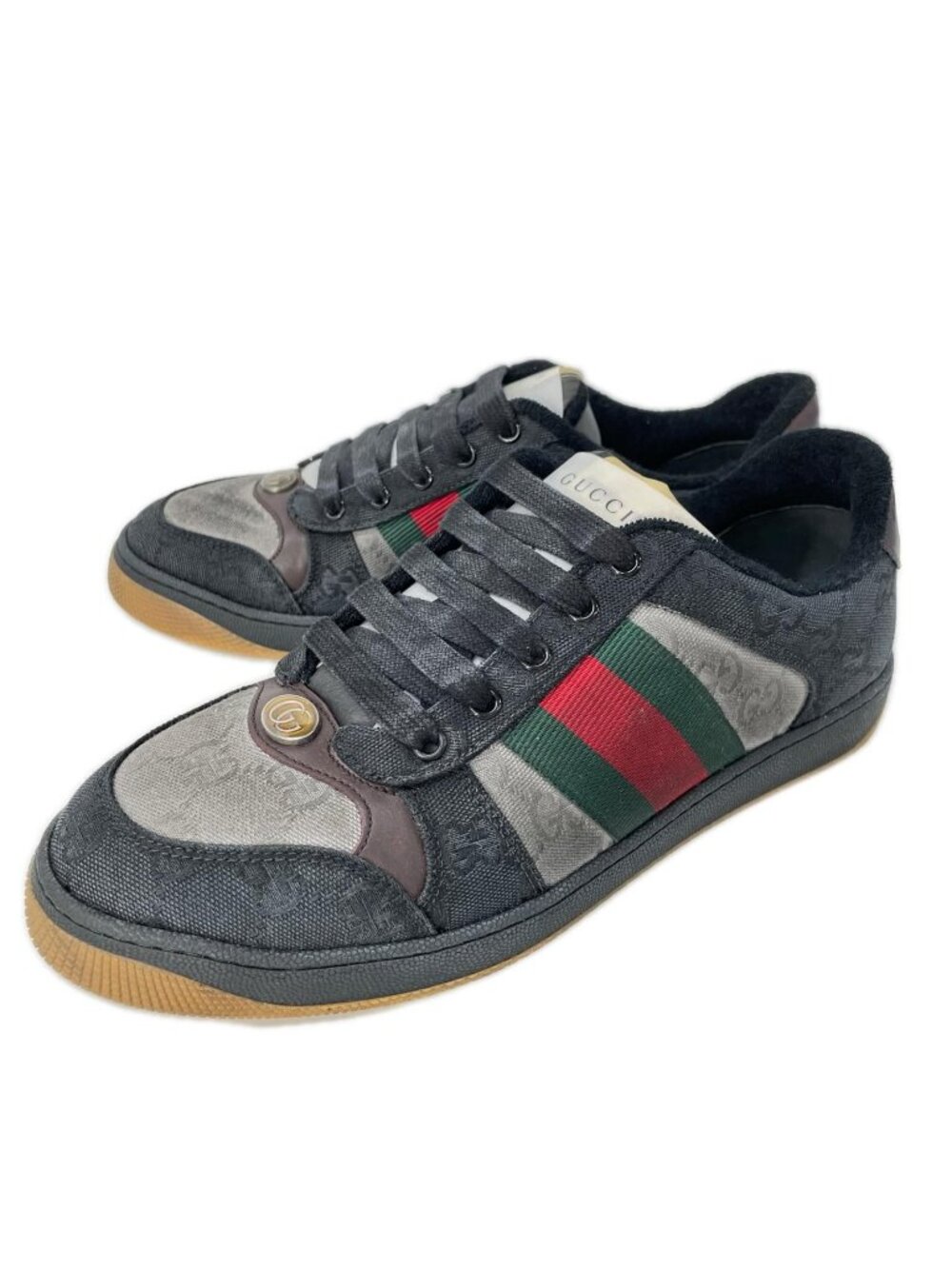 Gucci Screener GG Canvas Web Stripe Sneakers